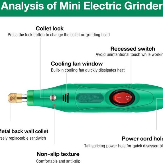 

bor mini buat poles 12V DC 18000 RPM Mini Drill ElectricEngraver Grinder Ukir Kayu Amplas grinder mini listrikGrinding Machine