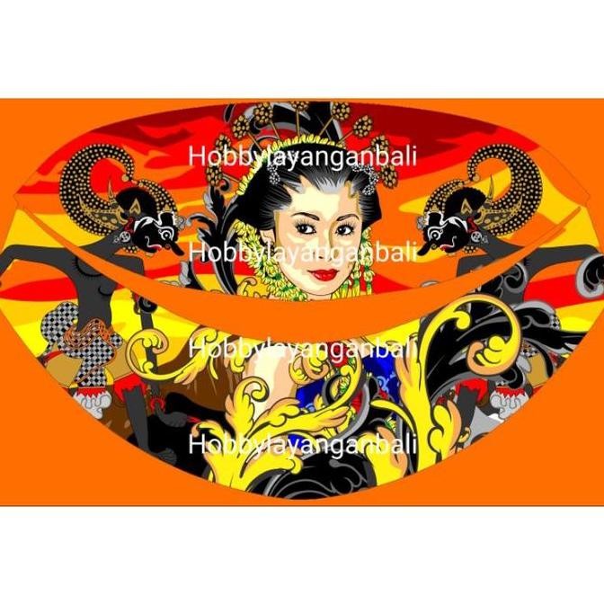 sampul kain layangan gapangan pegon ceper sawangan motif digital print 2