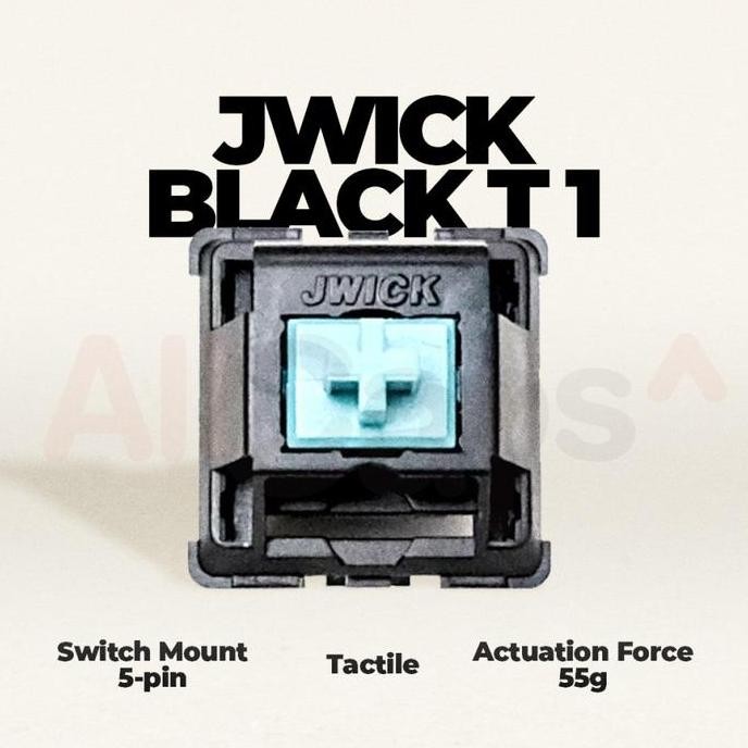 Jwk / Jwick Black T1 Tactile Switch 67G Pcb Mount Allshop