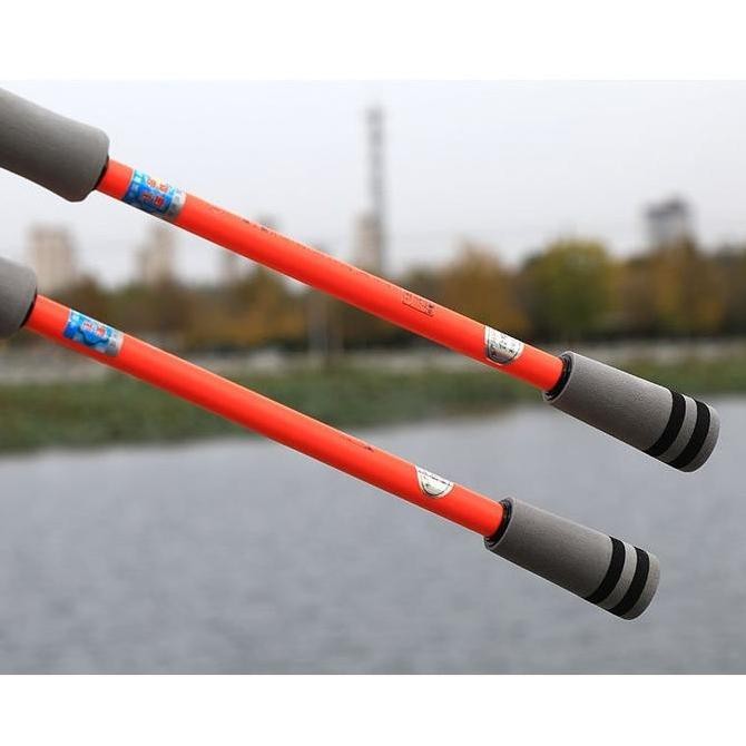 Fishing rod CALDARI Joran Pancing Carbon Sutet 2 Bagian Tongkat Pancing Putar/Casting MH Power
