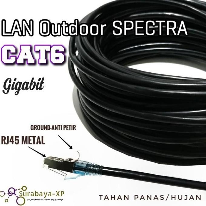 Kabel LAN 50 Meter CAT6 SPECTRA STP FTP Outdoor UTP 50 M 50M 50Meter