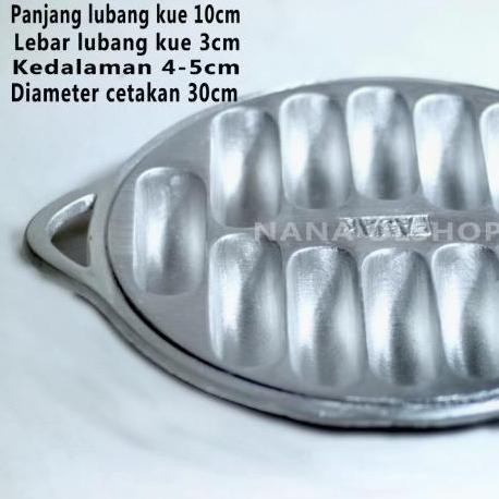 Cetakan Pukis Jumbo 12/Cetakan Kue Pukis / Kue Pancong /Jumbo/Pancong Lumer Lubang 12 Gratis Sutil K