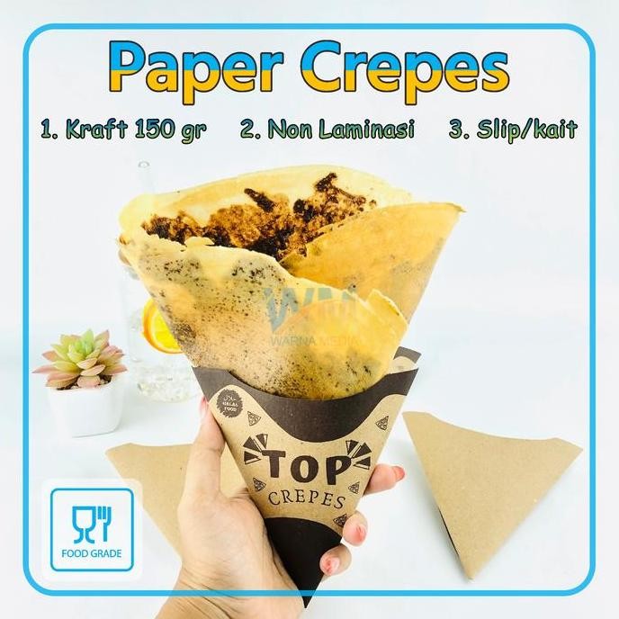 Kemasan Crepes Leker / Wadah Crepes / Kertas Crepes / Bungkus Crepes