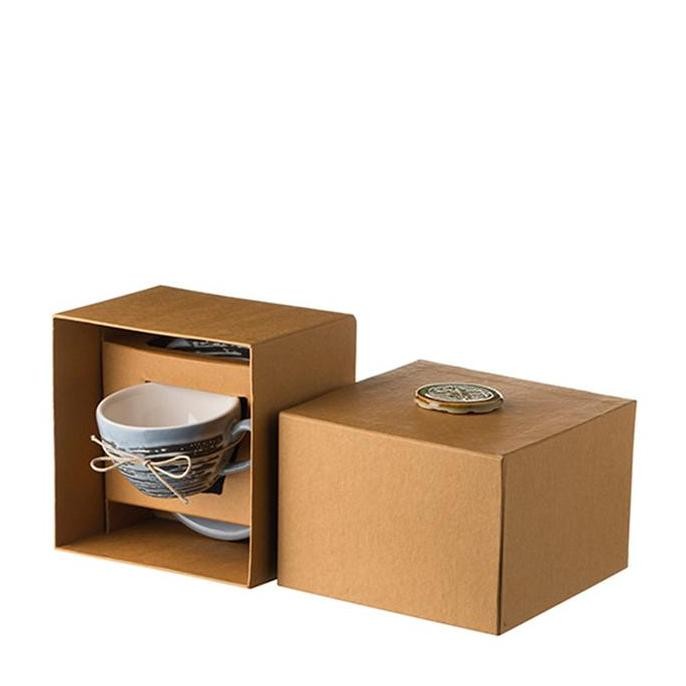 Cup & Saucer Set / Set Coffee Cup & Saucer Jenggala 150 ml Abu-Abu