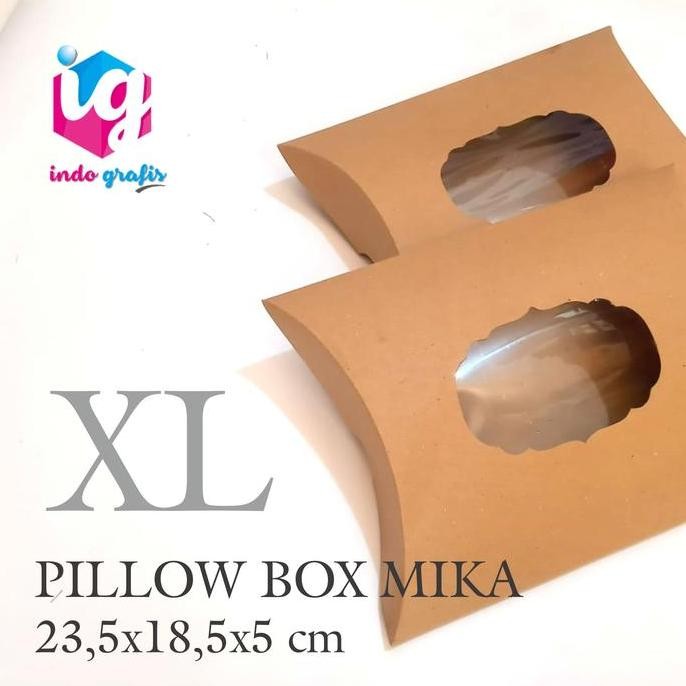 PILLOW BOX MIKA / BOX SOUEVNIR / PAPPER BOX MIKA / BOX HIJAB - SIZE XL