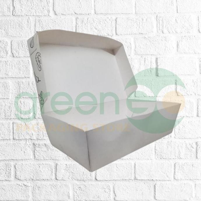 PAPER BOX WALALAA MOTIF SIZE M 18CM SATUAN ECER PAPER LUNCH BOX GAMBAR
