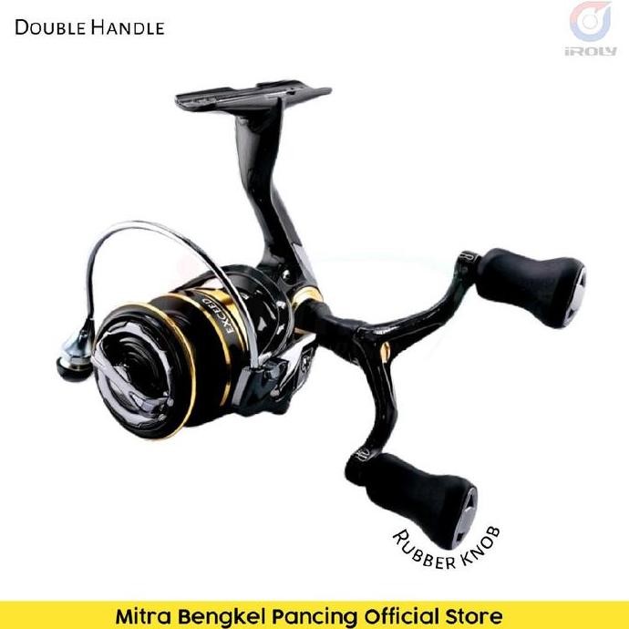 Reel Iroly Exceed Carbon Body  500 - 1000 Salt Water Mini Ultralight Reel Pancing Original