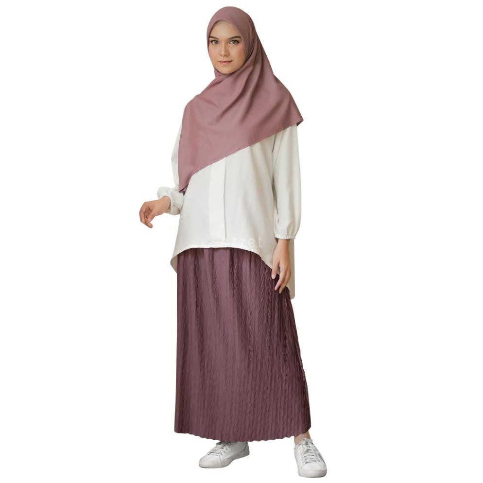 Eelic Ezzet - Adiva Rok Dewasa Plisket Premium Korean Style Pleats Skirt Jumbo An-45