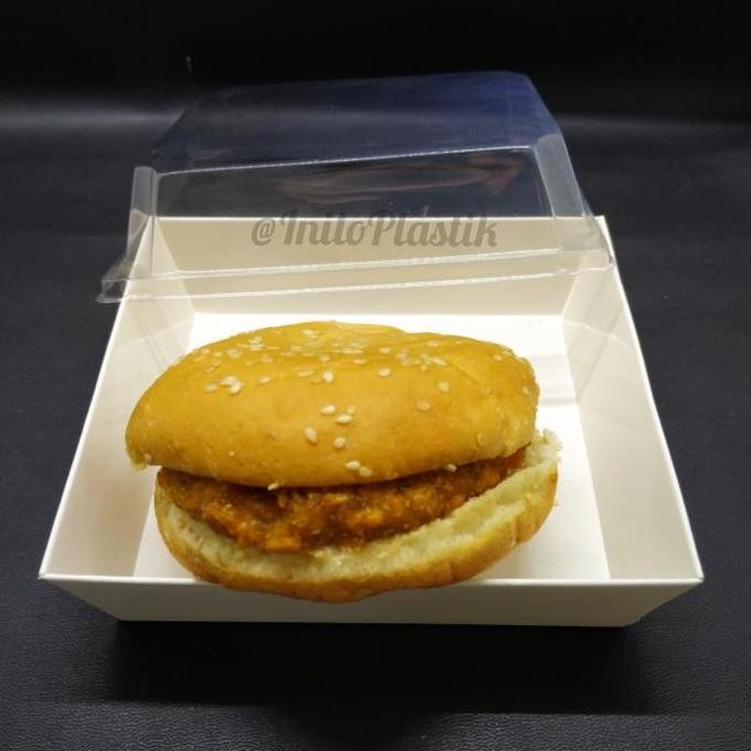 Burger Box / Tempat Makan Burger French Fries / Paper Meal Box /
