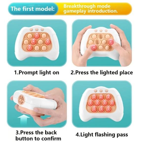 Cod Osm Jkt M5938 Mainan Pop It Elektronik / Quick Push / Pop Light Up / Fidget Toys Dengan Mesin Ga