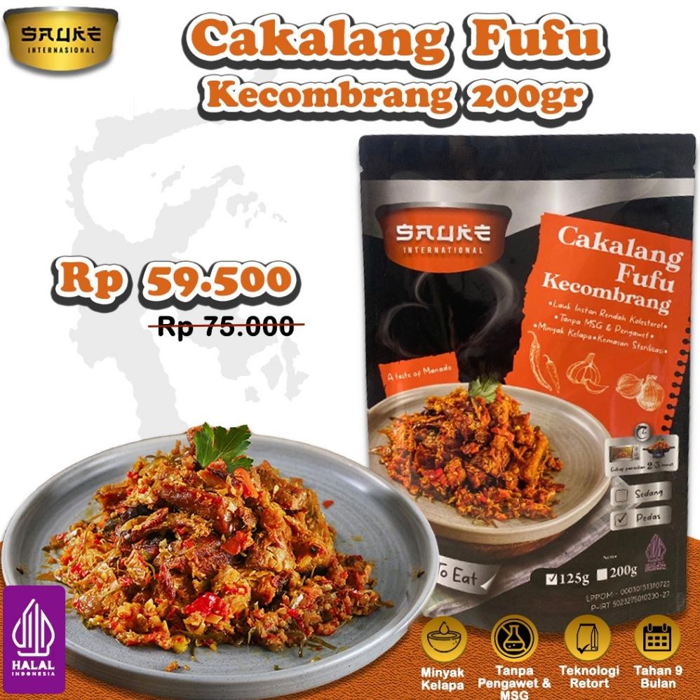 

TERLARIS SAUKE Ikan Cakalang Fufu Kecombrang Lauk Siap Saji Tahan 9 Bulan Siap kirim