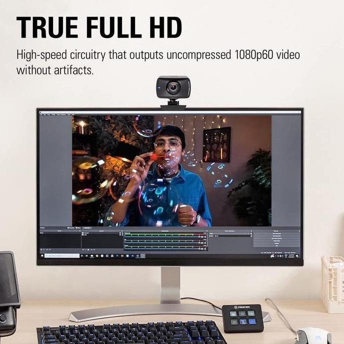 Elgato Facecam 4K 4K60 / Full Hd 1080P 60Fps Streaming Premium Gaming Webcam Face Cam Allshop