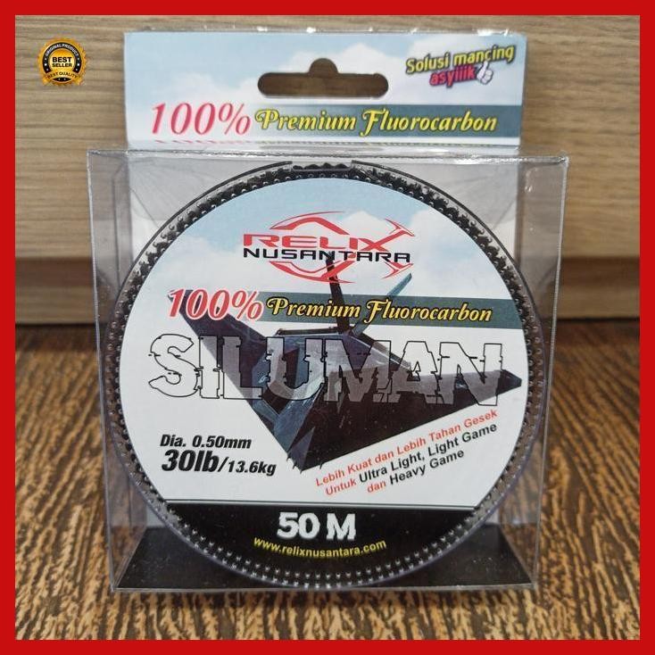 "Cod" - Senar Leader Relix Nusantara Siluman 100% Fluorocarbon Bestseller