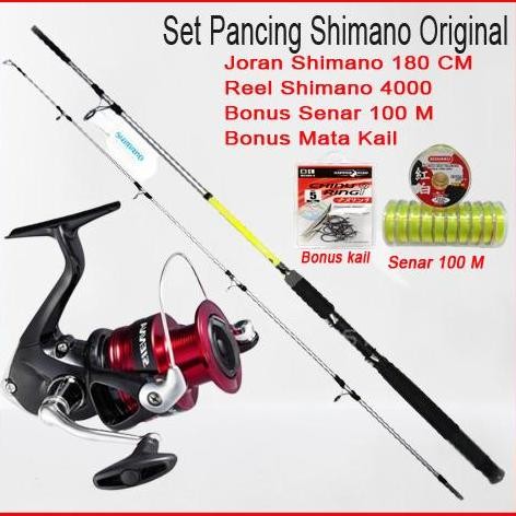 Set Pancing Shimano Sienna dan Shimano 180CM Original