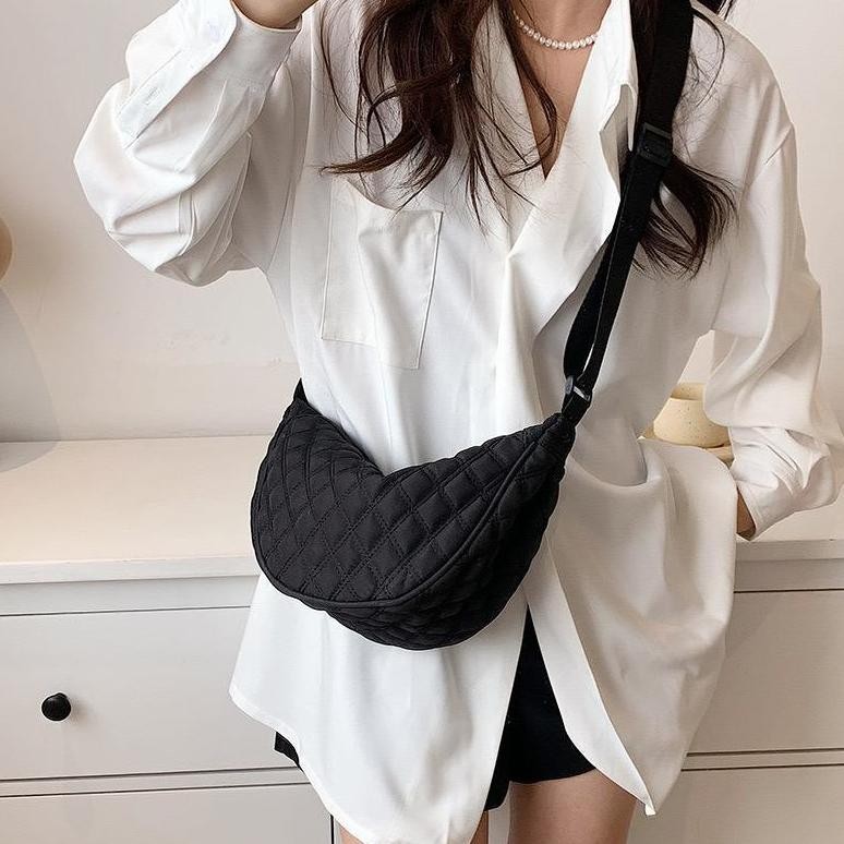 Bf888S Tas Bahu Mini Selempang Ala Uniqlo Waist Sling Bag Half Moon Hj-77