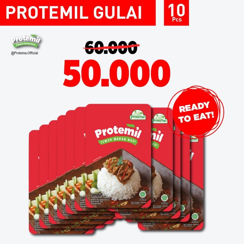 

TERMURAH Protemil Gulai 10pcs / Makanan Instan / Siap Makan Siap kirim