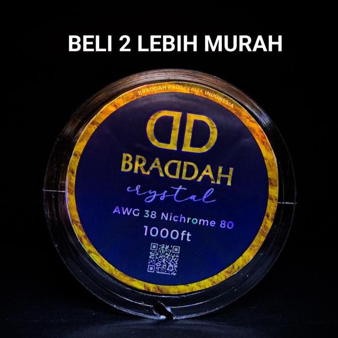 Promo BRADDAH Wire Ni80 awg 38 1000ft || 305 meter COD