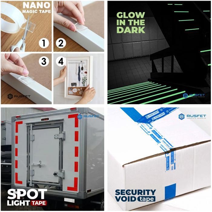 FMT Lakban Security Void Spotlight Masking / Nano / Cloth / Double Tape