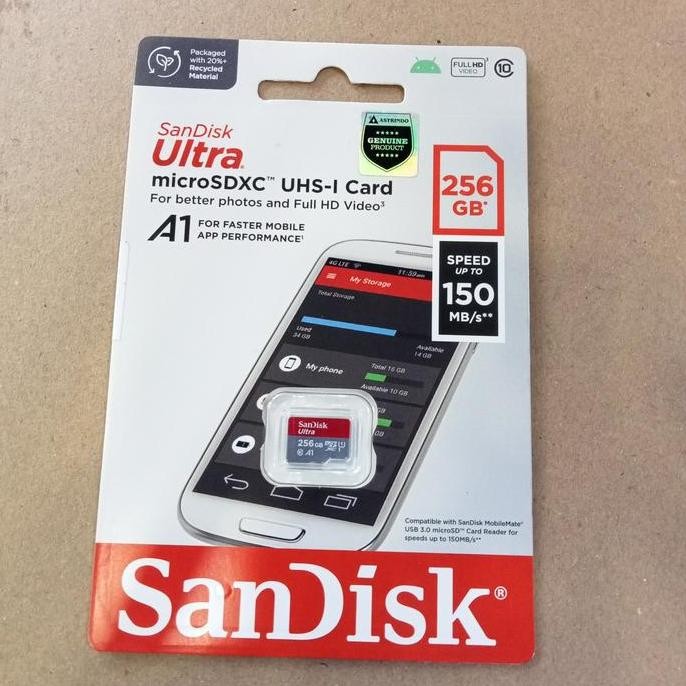 Terbaik Sandisk Ultra Microsdxc Uhs-I Card 256Gb  Original 100% Ori