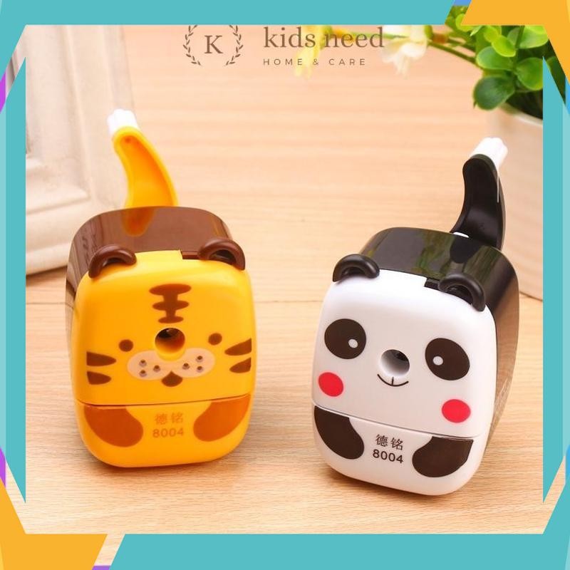 

Bisa COD Rautan putar mini harimau panda/serutan meja karakter animal lucu EOB-13