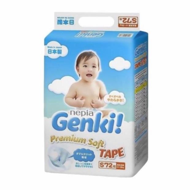 Terbaik Nepia Genki Tape S72 Perekat Diaper Popok Bayi S 72 100% Ori