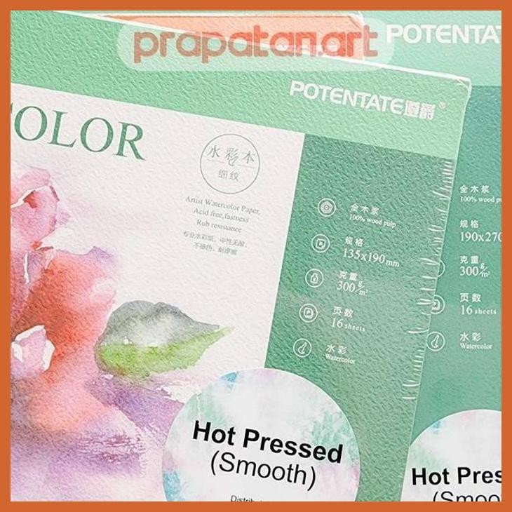 

(ATK) POTENTATE WATERCOLOR PAD 300GSM | BUKU CAT AIR ALAT TULIS LUKIS SEKOLAH KULIAH GAMBAR KANTOR