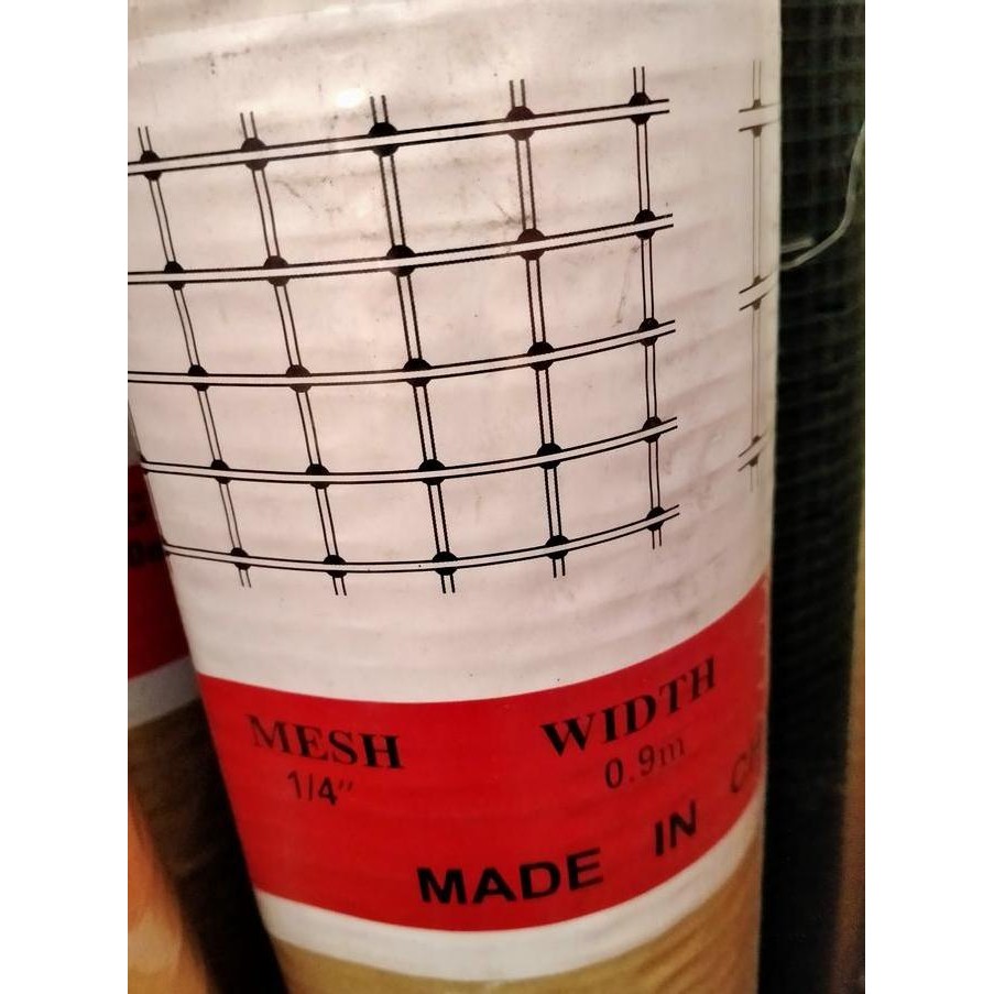 Kawat Loket Galvanis/Ram Putih/Ayakan Pasir/Kandang Ayam 1/4" Per Roll