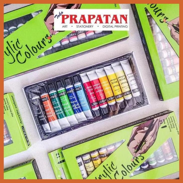 

(ATK) V-TEC ACRYLIC PAINT SET 12/18X6ML / CAT AKRILIK V-TEC SET ALAT TULIS LUKIS SEKOLAH KULIAH GAMBAR KANTOR