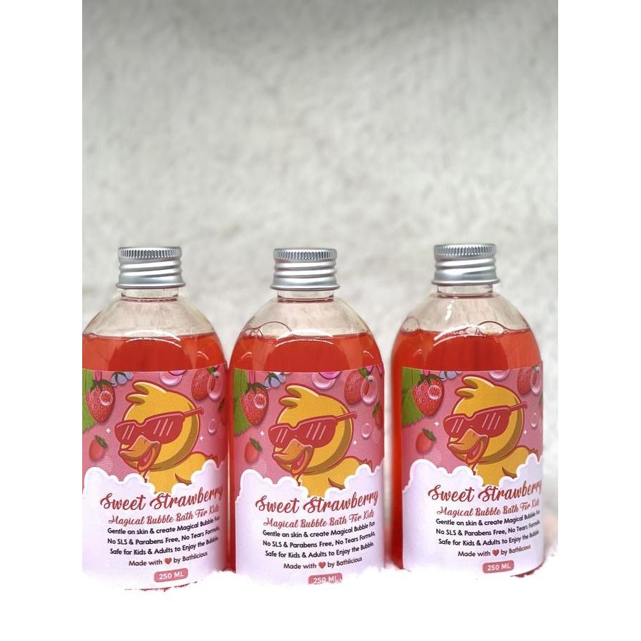 Bubble Bath Bubble Foam Gel Sabun Mandi Busa SWEET STRAWBERRY -KOA
