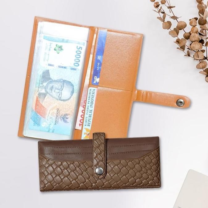 DT83 >> MK SHOP 098 DOMPET KEUANGAN PANJANG / DOMPET BUDGETING WANITA / DOMPET PINTAR MOTIF TIKAR