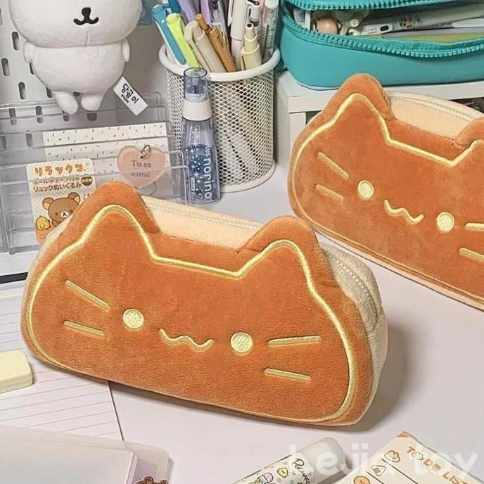 

DB16 >> [COD]Tas Pena Kucing Lucu/Kotak Pensil Zipper Kartun/Besar Pencil Case/Tempat pensil kain Kotak