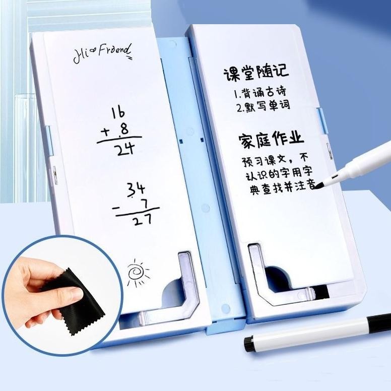 

Cod Carat Tempat Pensil 2In1 Multifungsi Dengan Tatakan Buku Dan Papan Tulis Praktis/Pencil Case Book Holder Portable/Kotak Pensil Lipat Tempat Penyimpanan Alat Tulis Ku-143