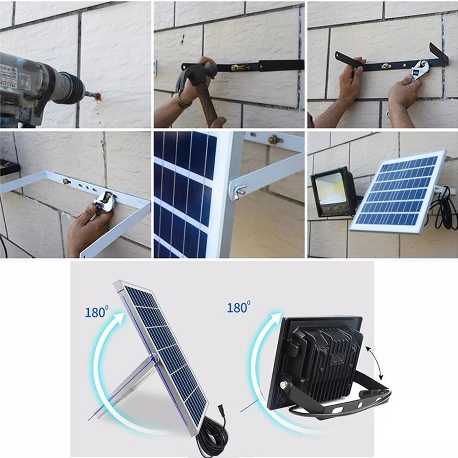 Ookas Lampu Sorot Solar Cell Led Lampu Solar  Taman Tenaga Surya Mataharioutdoor Lampu