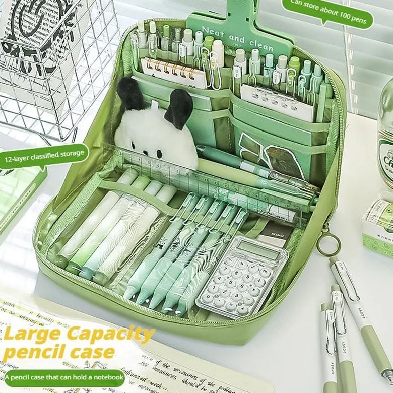 

[Kecil Transparan Tempat Pensil Berkapasitas Besar / Kotak Alat Tulis Anak Yang Indah / Tas Penyimpanan Kosmetik Anak Perempuan / Sekolah Kotak Kantor Stationary Vf-52