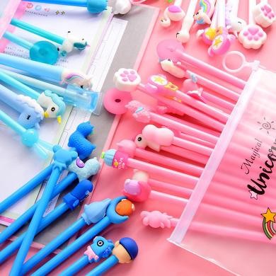 

Terlaris Pena Free Zipper Pouch Tempat Pensil Transparan Pulpen Gel Karakter Lucu Set Isi 20Pcs Tulis Terang A15 H-4