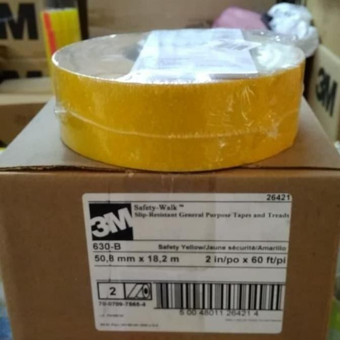 Safety Walk 3M 630B / Lakban Anti Slip 3M Kuning/Anti Licin / List