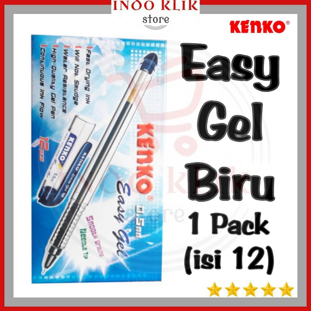

Special Pulpen Easy Gel Kenko / Ballpoint Gel 0.5 Mm / Pen Lancip Cair Murah Set-28