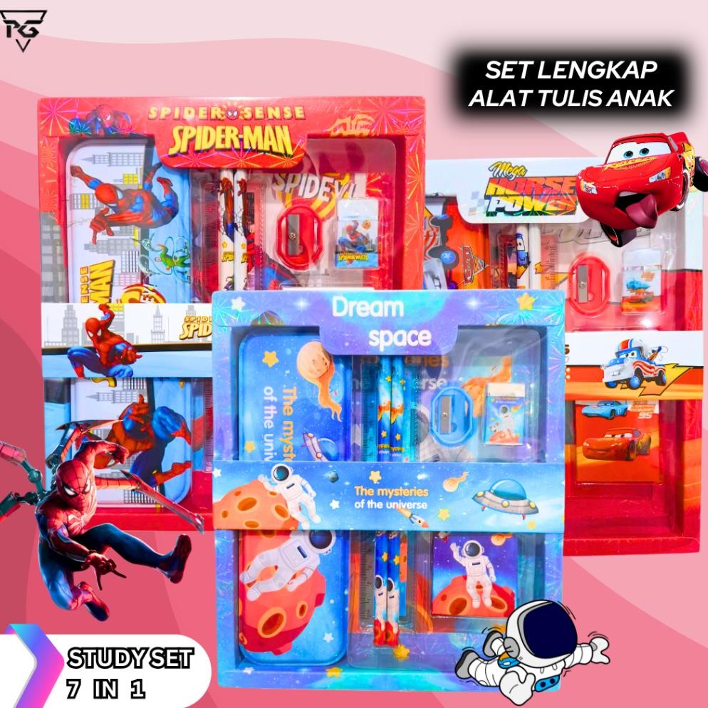 

Promo Set Lengkap Alat Tulis Anak Spiderman & Friends 8015 Stationery Perlengkapan Anak Sekolah Laki Laki Fth-