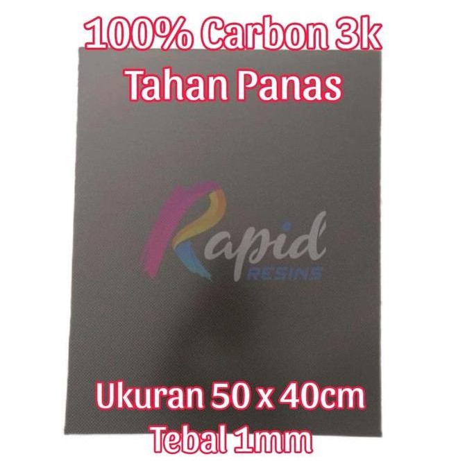 Pelat Serat Karbon Lembaran Carbon Fiber Sheet 1mm Plat Original