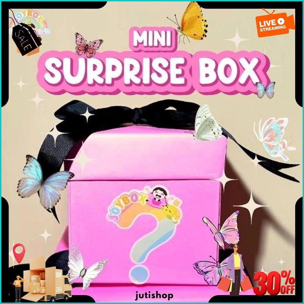 

Mini Surprise Box Flying Butterfly By Joybox / Gift Box Kado Ulang Tahun Anak Kejutan / Explosion Box Kejutan Termurah Banget