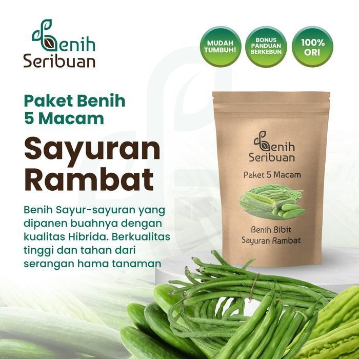 

(Best Saller) Paket 5 Macam Benih Sayuran Rambat Benih Sayur Merambat Seribuan Bestseller