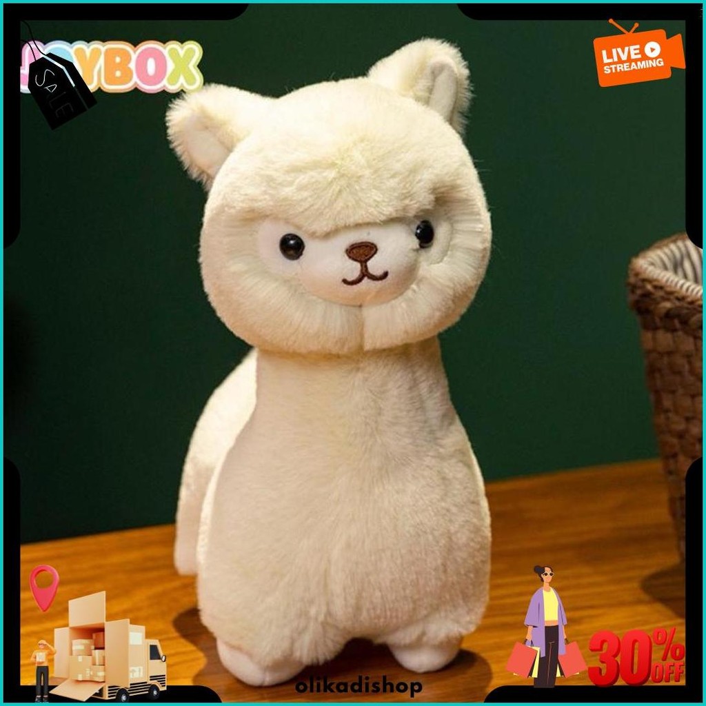 Joybox Doll Boneka Alpaca Plush Toy Mainan Alpaca Mewah Yang Lucu Hadiah Ulang Tahun 30 Cm Termurah 