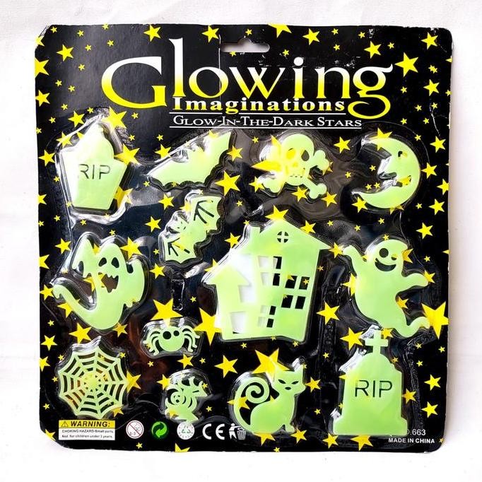 

CR - Glow In The Dark Tema Halloween Paket Dekorasi Light Up Stiker Grosir TERLARIS