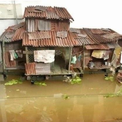 RA Diorama Rumah jamban Aquascape versi mini