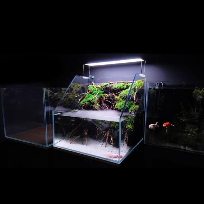 RA Paludarium Tank - Paludarium Waterfall Mist Terrarium Aquarium Kaca Display Indoor Outdoor Akuari