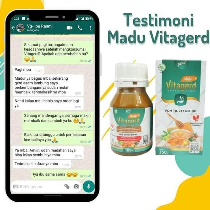 

Madu Vitagerd Original Bpom Maag Lambung Nyeri Dada Gerd Asam Lambung