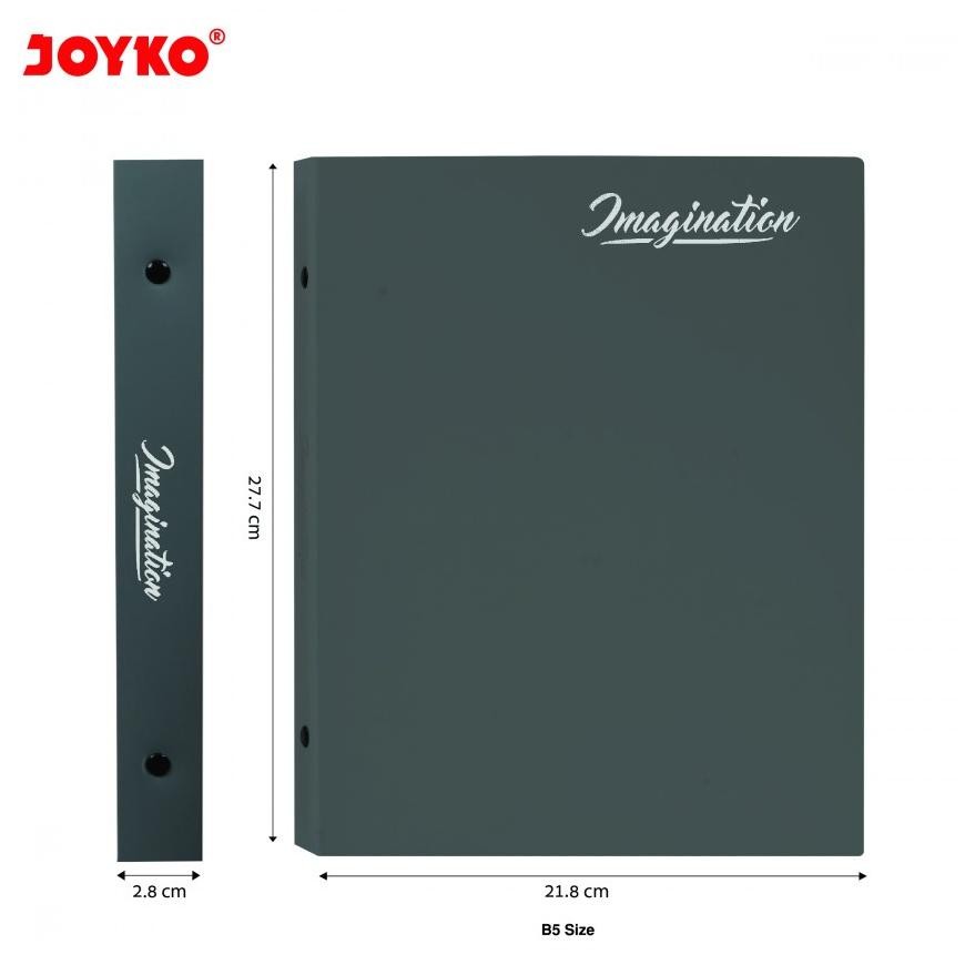 

Kuke Binder Note Joyko B5-Mhim-M140 / Imagination Uk 26 Holes Metal Ring Warna Netral Fs-6