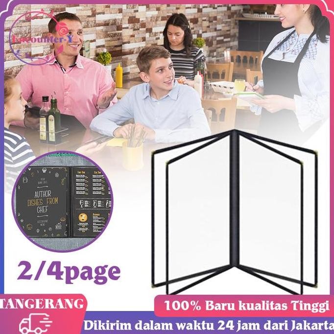 

A4 Buku Menu Restoran Kulit Cover Pelindung Menu Cover Menu Sampul