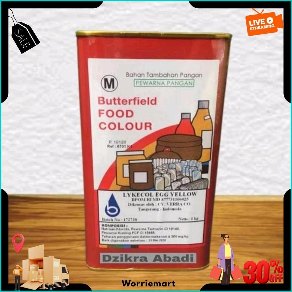 

Pewarna Makanan Bubuk Egg Yellow ( Butterfield ) 1 Kg Bisa Cod