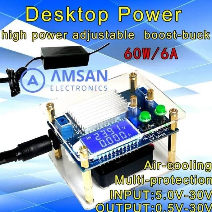 AJUSTABLE DC-DC STEP UP DOWN BUCK BOOST CC CV POWER CONVERTER MODULE ORIGINAL DAN TERPERCAYA